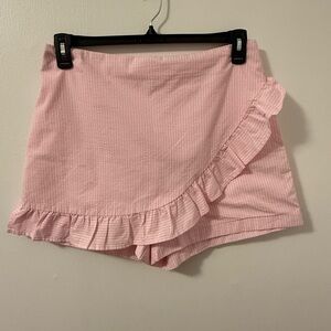 Lilly Pulitzer Pink and White Striped Skort